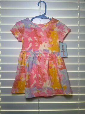 Brand New Cat & Jack Dress, Pink Tie-Dye, Size 18 Month.